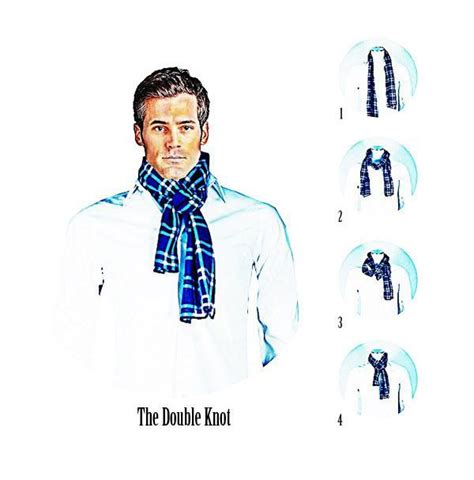 Scarf Knots For Men The Double Knot Via Mens Scarves Scarf Knots