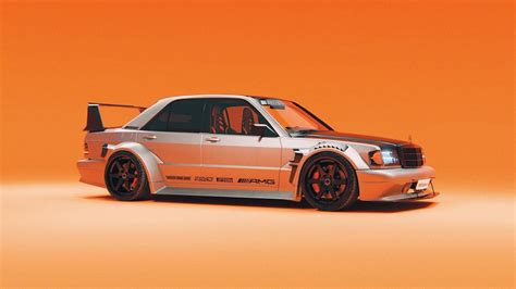 Mercedes 190 Evo Ii Dtm Imagined As Street Restomod Has Mbux And