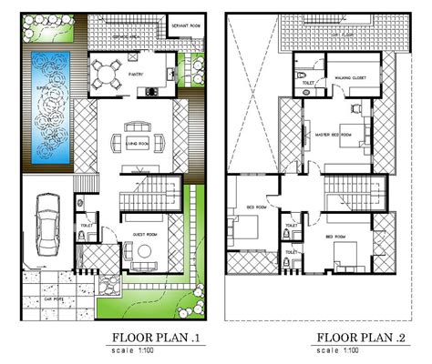 Pada sketsa atau denah rumah 2 lantai dengan kolam renang lebar yang terlihat di sini yang sengaja. Denah Kolam Renang untuk Rumah Minimalis - Tipe Rumah ...