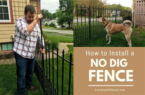 How To Install A No Dig Fence Homeowners Perspective Everyday Old