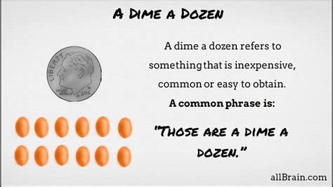 A dime a dozen definition: Dime a Dozen - English Idiom - YouTube