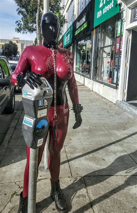 The Rubberdoll Is Out In Public Rubber Doll Rubber Leather