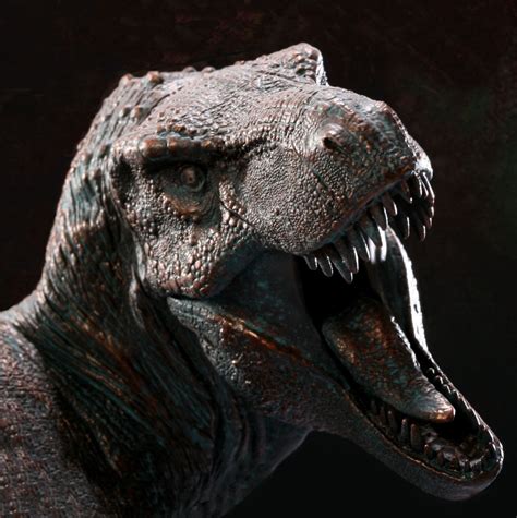 Bronze Sculpture Of A Roaring Tyrannosaurus Rex T Rex Jurassic Park