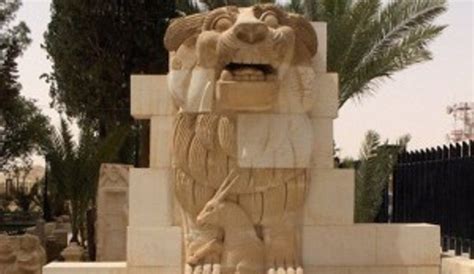 LÉtat Islamique Détruit La Célèbre Statue Du Dieu Lion à Palmyre