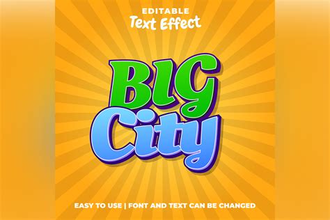 Big City Editable Game Logo Text Effect Graphic By Eddyinside