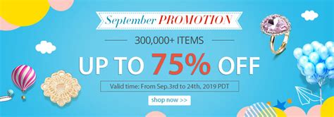 September Promotion Up To 75 Off