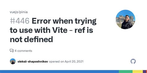 Error When Trying To Use With Vite Ref Is Not Defined Issue