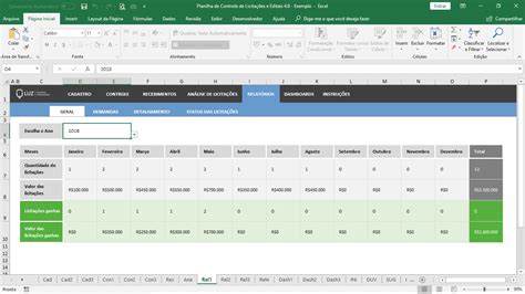 Planilha De Controle De Licitações E Editais Em Excel Planilhas Prontas
