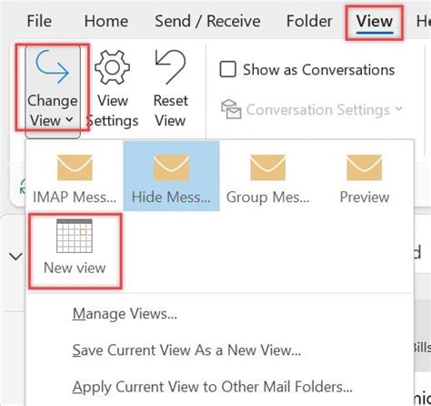 How To Change Outlook View Explanation Guide