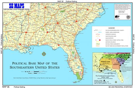 Free Printable Map Of The Southeastern United States Printable Map Of
