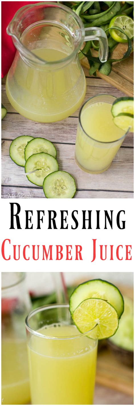 Refreshing Cucumber Juice Home Made Zagat