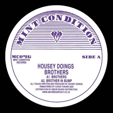Housey Doingsbrothersmint Condition Vinyl Records Specialists