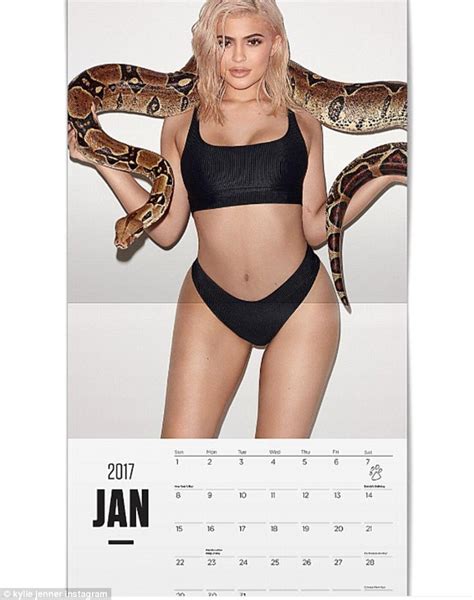 Kylie Jenner Poses Seductively With Snake In Racy New Calendar Snap