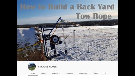How To Build A Backyard Tow Rope Homemade Ski Lift That Works Great