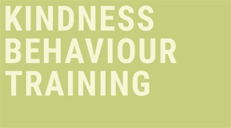 Kindness Behaviour Training Mindfulness London