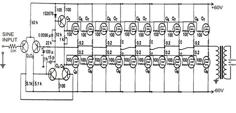 2000w Car Amplifier Circuit Diagram