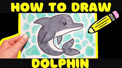 How To Draw Dolphin Easy Youtube