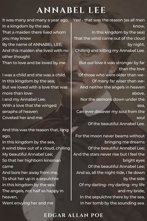 Annabel Lee Annabel Lee Poem By Edgar Allan Poe Commonlit Annabel