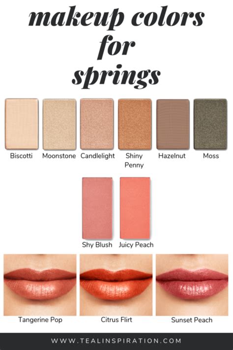 Makeup For Springs Teal Inspiration Light Spring Color Palette