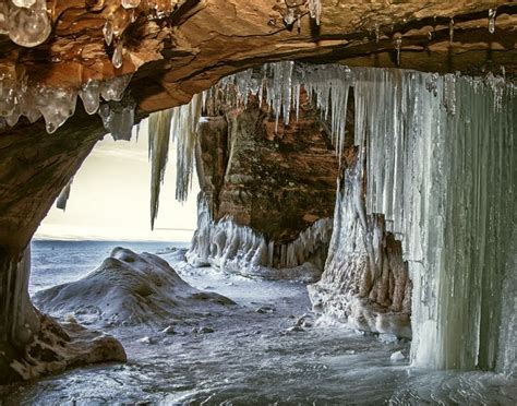 Lake Superior Ice Caves Ice Cave Apostle Islands National Parks