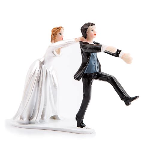 Funny Cake Toppers Bride And Groom