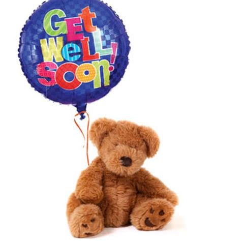 Trouvez les get well flowers images et les photos d'actualités parfaites sur getty images. Get Well Balloon And Teddy Bear at Send Flowers