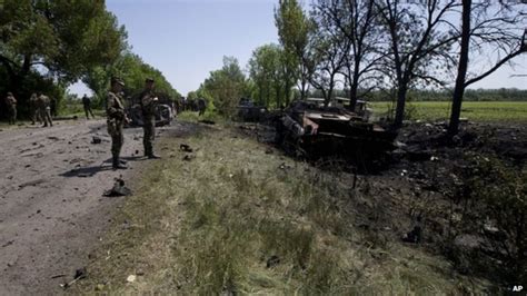 ukraine crisis donetsk sees deadliest attack on troops bbc news