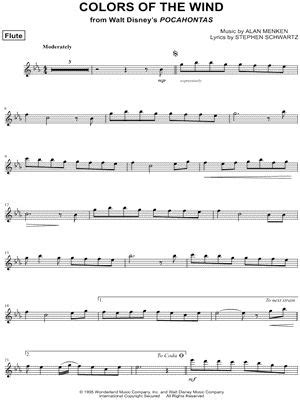 Free Free 276 Disney Songs Flute Music SVG PNG EPS DXF File