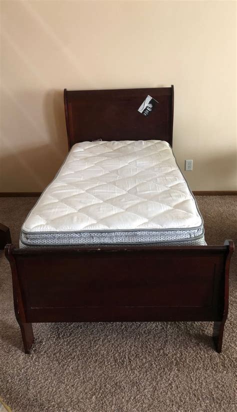 These solid steel twin bed frames come with a mattress and boxspring and are lightweight and sturdy. Twin mattress and bed frame for Sale in Saint Paul, MN ...
