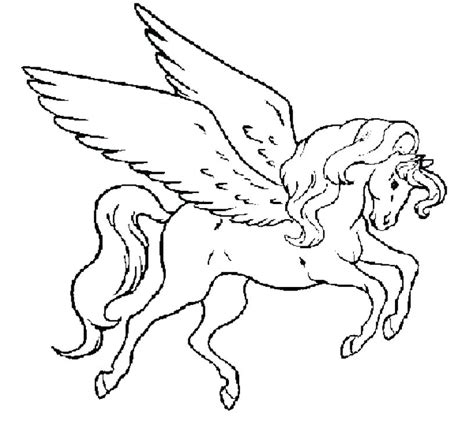 Rearing unicorn coloring page free printable coloring pages. Unicorn With Wings Coloring Pages at GetColorings.com ...
