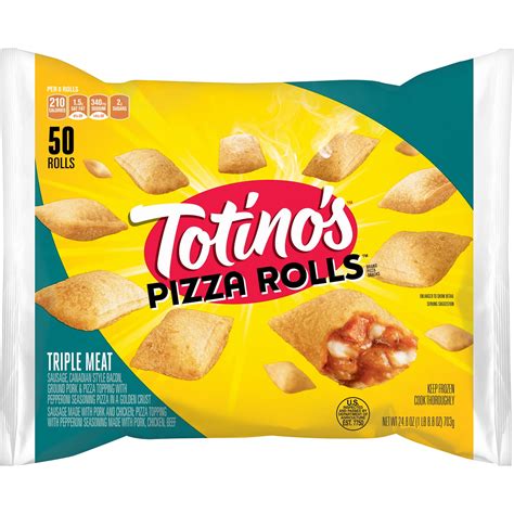 Totinos Pizza Rolls Brand Triple Meat Pizza Snacks