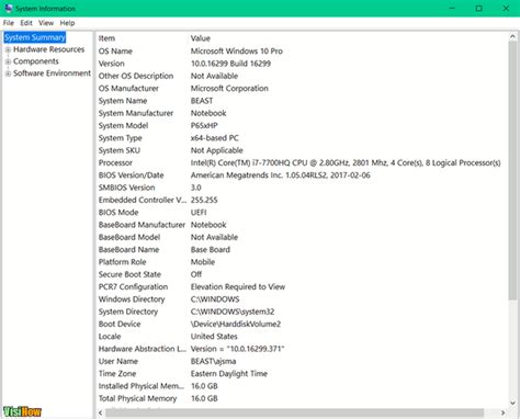 Check System Specs On Windows 10 Visihow