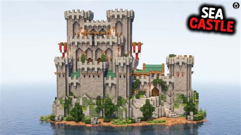 I Built A Sea Castle In Minecraft Youtube