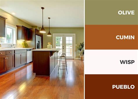 Wilson both ends of the color spectrum are in demand these days with. A brown and green kitchen color scheme is perfect for ...