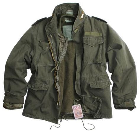 Vintage Us Army Style M65 2 In 1 Stone Washed Field Jacket With