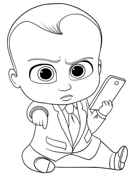 Free Easy To Print Boss Baby Coloring Pages Baby Coloring Pages