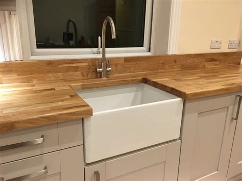 Solid Oak Worktops And Belfast Sink Kitchen Supplied And Fit Niche Emporium