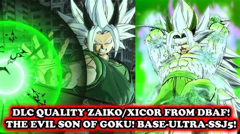 God Hyper Zaiko Dlc W Ultra Form Ssj5 Forms The Evil Son Of Goku