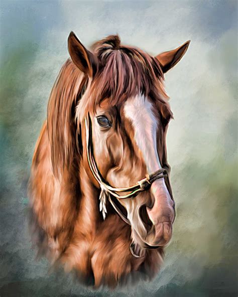 Painting Of A Horse Head At Explore Collection Of