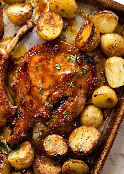 Oven Baked Pork Chops With Potatoes The Cookbook Network