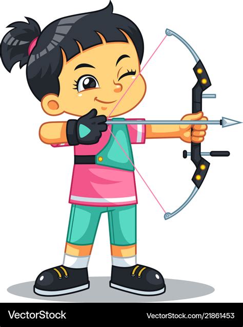 Archer Anime Girl With Bow And Arrow