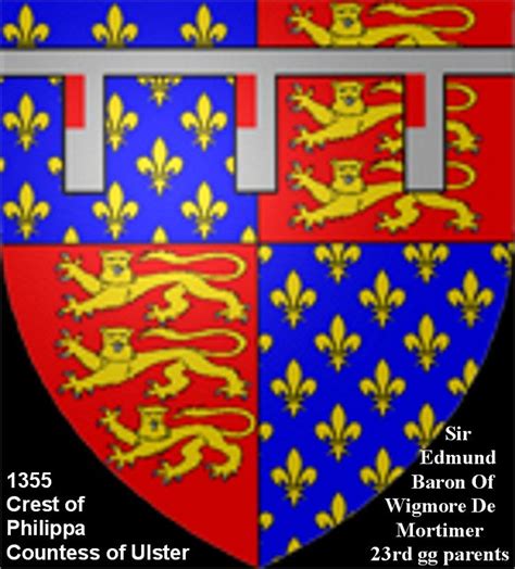 1355 Philippa Ulster Plantagenet Coat Of Arms Plantagenet Coat