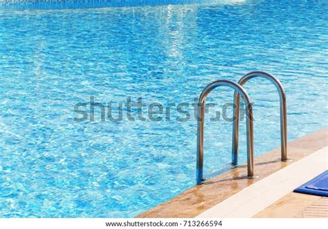 Blue Swimming Pool Stair Luxery Hotel Stock Photo 713266594 Shutterstock