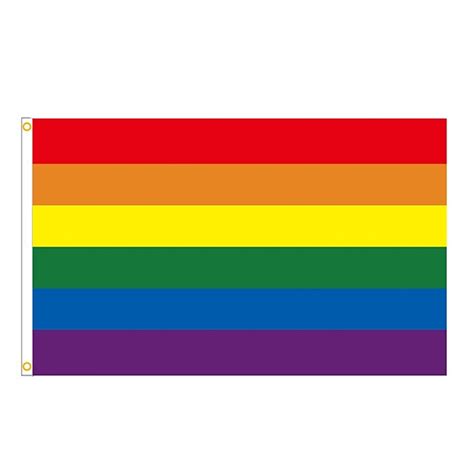 Rainbow Flag 60cm90cm Outdoor All Inlcusive Progressive Pride 100d