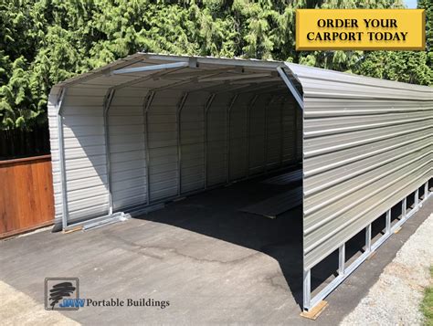 Carports Portable Metal Garage Steel Carport Shelter Kits