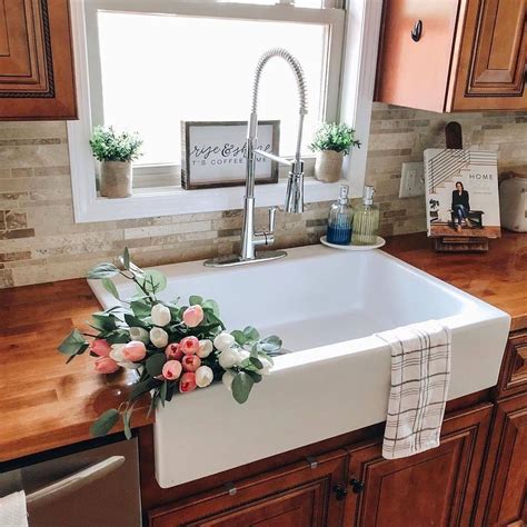 Pin By Marcy Phillips On The Farm Home Farmhouse Sink Kitchen Drop