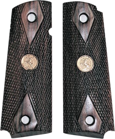 Colt 1911 Rosewood Grips With Medallions