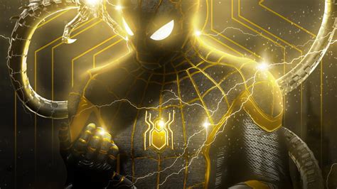 Black Spider Man Spider Man No Way Home Hd Desktop Wallpaper