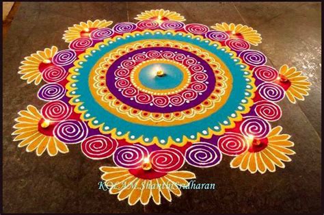 15 Beautiful And Easy Diwali Rangoli Designs By Shanthi Sridharan