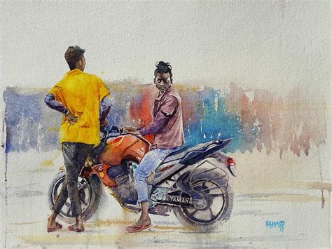 Guest Artist In The Mood For Watercolor By Mahboob Raja Elham